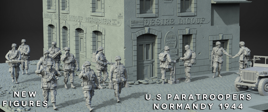 us paratroopers scale 1/35 normandy 1944 dynamo models